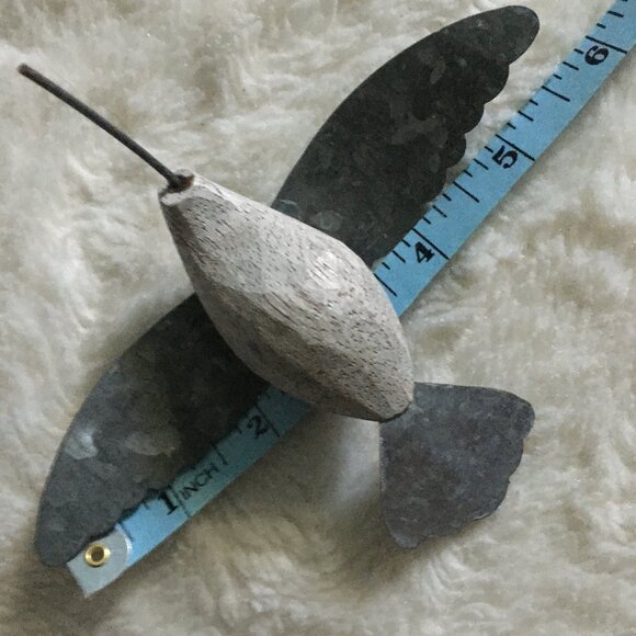 Five Handmade Steel and Wood Hummingbird Christmas Hanging Ornaments - Picture 12 of 12